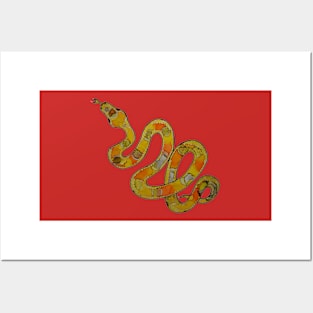 Yellow Snek Posters and Art